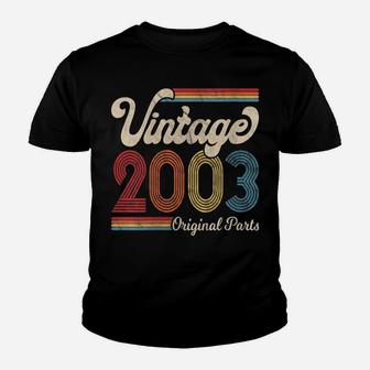 Womens 2003 Vintage 2003 Birthday Gift Born Made 2003 Youth T-shirt | Crazezy