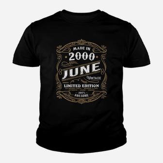 Womens 21 Years Old 21St Birthday Born June Made 2000 Vintage Youth T-shirt | Crazezy UK