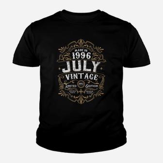 Womens 25Th Birthday 25 Years Old 1996 July Made Born Vintage Youth T-shirt | Crazezy