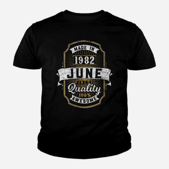 Womens 39Th June Birthday 39 Years Old Vintage Made Born 1982 Youth T-shirt | Crazezy CA