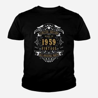 Womens 61 Years Old Made In 1959 Vintage 61St Birthday Gift Idea Youth T-shirt | Crazezy
