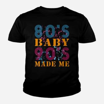 Womens 80S Baby 90S Made Me Retro Vintage T-Shirt Shirt Youth T-shirt | Crazezy