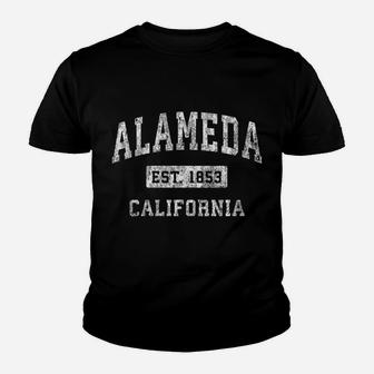 Womens Alameda California Ca Vintage Classic Established Design Youth T-shirt | Crazezy