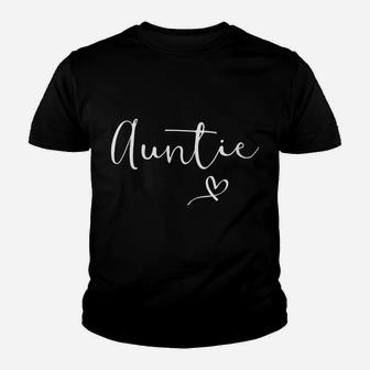 Womens Auntie Christmas Gift For Aunty Aunt Women Birthday Youth T-shirt | Crazezy AU