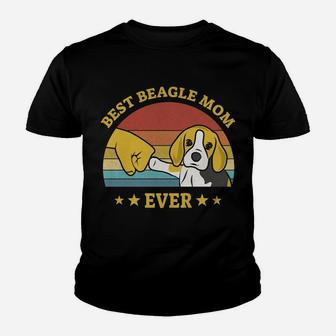 Womens Best Beagle Mom Ever Proud Vintage Beagle Gifts Puppy Lover Youth T-shirt | Crazezy