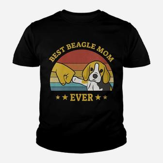 Womens Best Beagle Mom Ever Proud Vintage Beagle Gifts Puppy Lover Youth T-shirt | Crazezy CA