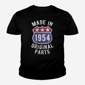 Womens Born In 1954 Vintage Made In 1954 Original Parts Birth Year Youth T-shirt | Crazezy DE