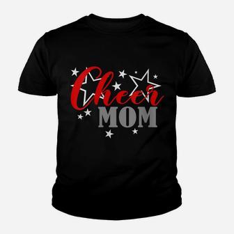 Womens Cheerleader Proud Cheer Mom Pride Sports Supporter Youth T-shirt | Crazezy UK