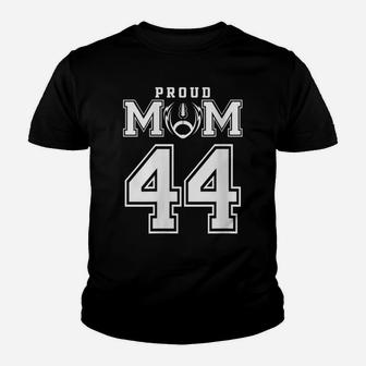 Womens Custom Proud Football Mom Number 44 Personalized For Women Youth T-shirt | Crazezy UK