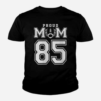 Womens Custom Proud Football Mom Number 85 Personalized For Women Youth T-shirt | Crazezy DE