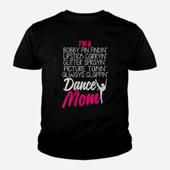 Womens Dance Mom Shirts For Women Girls Gift For Proud Dance Mom Youth T-shirt | Crazezy DE