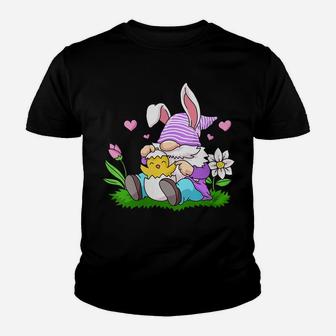 Womens Easter Gnome Shirt Bunny Egg Hunting Women Spring Gnomes Youth T-shirt | Crazezy UK