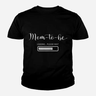 Womens Expecting Soon To Be Mom Shirt Gift Pregnancy Announcement Youth T-shirt | Crazezy DE