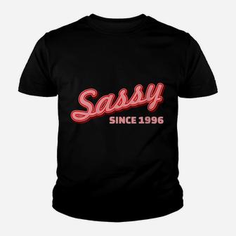 Womens Funny 1996 Birthday Sassy Since 1996 Celebration Novelty Youth T-shirt | Crazezy CA