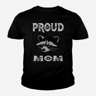 Womens Funny & Cute Proud Raccoon Mom Trash Panda Gift Youth T-shirt | Crazezy
