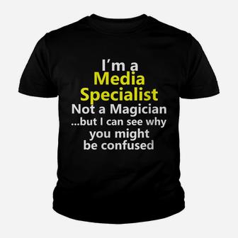 Womens Funny School Library Media Specialist Job Career Profession Youth T-shirt | Crazezy