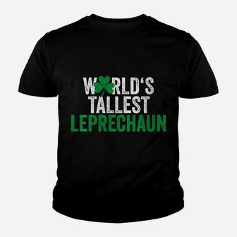 Womens Funny St Patrick's Day Gnome World's Tallest Leprechaun Youth T-shirt | Crazezy