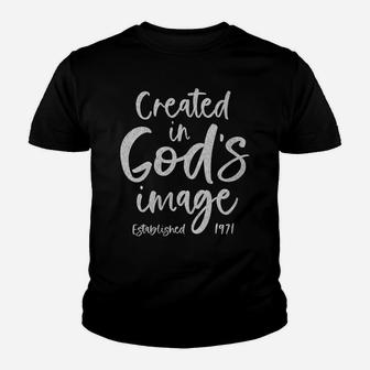 Womens Gift For 49 Year Old Christian Jesus 1971 49Th Birthday Youth T-shirt | Crazezy