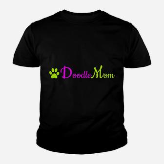 Womens Goldendoodle Text & Graphic Design For A Proud Doodle Mom Youth T-shirt | Crazezy UK