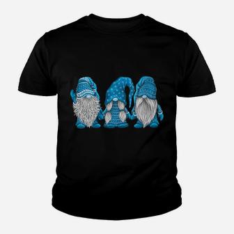 Womens Hanging With Blue Gnomies Santa Gnome Christmas Costume Youth T-shirt | Crazezy CA