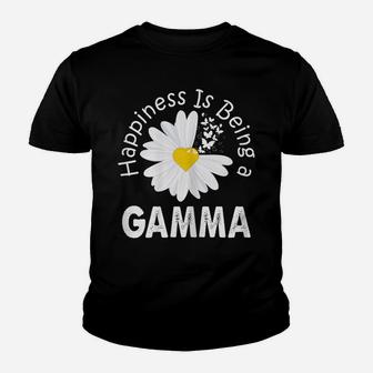 Womens Happiness Is Being A Gamma Costume Daisy Flower Gift Youth T-shirt | Crazezy
