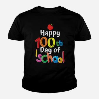 Womens Happy 100Th Day Of School For Teachers & Students Gifts Youth T-shirt | Crazezy