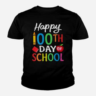 Womens Happy 100Th Day Of School Shirt For Teacher Or Child Youth T-shirt | Crazezy
