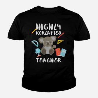 Womens Highly Qualified Punny Teacher Youth T-shirt | Crazezy