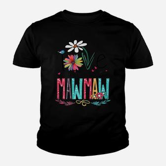 Womens I Love Being Called Mawmaw Sunflower Mothers Day Gift Youth T-shirt | Crazezy UK