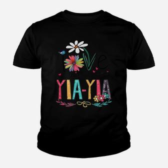 Womens I Love Being Called Yia Yia Sunflower Mothers Day Gift Youth T-shirt | Crazezy CA