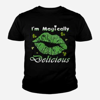 Womens I'm Magically Delicious Tee Funny St Patrick Day Youth T-shirt | Crazezy UK