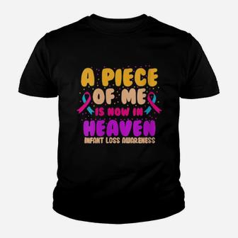 Womens Infant Loss Heaven Pregnancy Baby Miscarriage Youth T-shirt - Monsterry