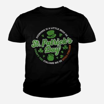 Womens Irish Italians St Patrick's Paddys Day Irish Green Shamrock Youth T-shirt | Crazezy
