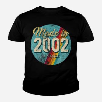 Womens Made In 2002 Vintage 18Th Birthday Retro Throwback C1 Youth T-shirt | Crazezy CA