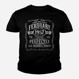 Womens Made In February 1957 Aged Perfect 65Th Birthday Original Youth T-shirt | Crazezy DE