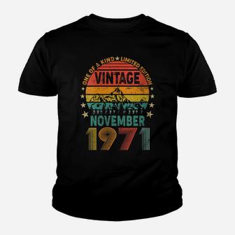 Womens Made In November 1971 50 Years Old Vintage - 50Th Birthday Youth T-shirt | Crazezy AU