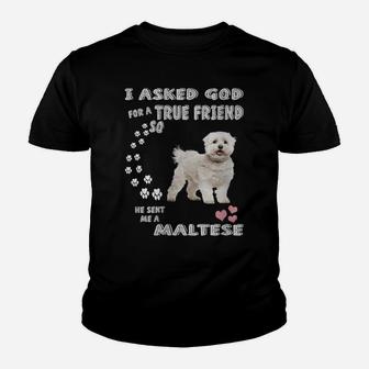 Womens Maltese Lion Dog Mom, Maltese Terrier Dad Print Cute Maltese Youth T-shirt | Crazezy UK