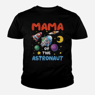 Womens Mama Of The Astronaut Space Birthday Party Matching Mom Cute Youth T-shirt | Crazezy AU
