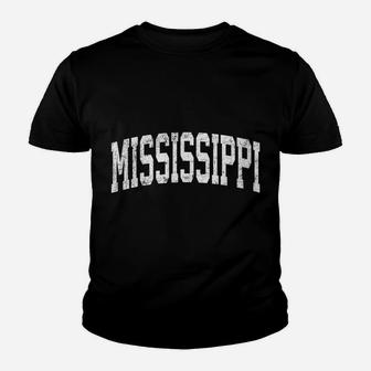 Womens Mississippi Ms Vintage Athletic Sports Design Youth T-shirt | Crazezy AU