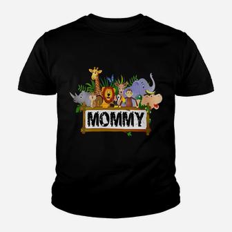 Womens Mommy Zoo Birthday Shirt Family Costume Party Theme Youth T-shirt | Crazezy UK