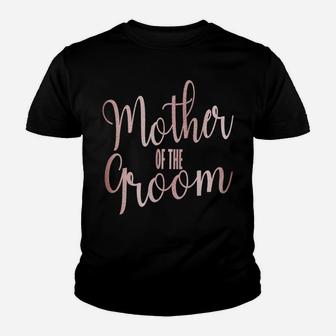 Womens Mother Of The Groom Wedding Party Proud Mom Gift Youth T-shirt | Crazezy UK