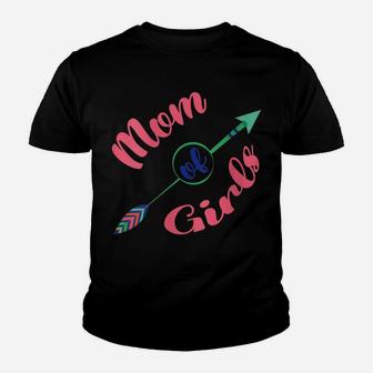 Womens Mother's Day Tee Proud Mom Of Girls Outfit For Mother Queen Youth T-shirt | Crazezy UK