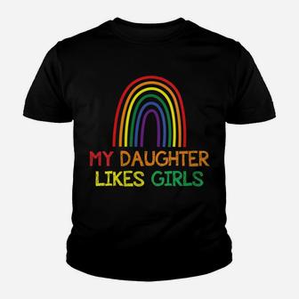 Womens My Daughter Likes Girls Proud Mom T-Shirt Gay Pride Lgbt Youth T-shirt | Crazezy AU