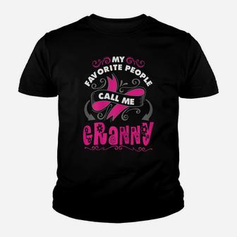 Womens My Favorite People Call Me Granny, For Granny Youth T-shirt | Crazezy
