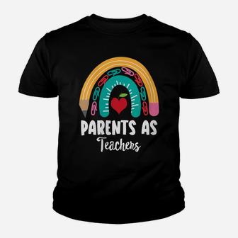 Womens Parents As Teachers, Funny Boho Rainbow For Teachers Youth T-shirt | Crazezy DE