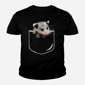 Womens Pocket Opossum Shirt, Funny Opossum In Pocket Gift Youth T-shirt | Crazezy