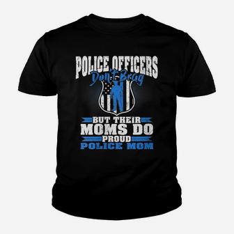 Womens Police Officers Don't Brag Thin Blue Line - Proud Police Mom Youth T-shirt | Crazezy UK