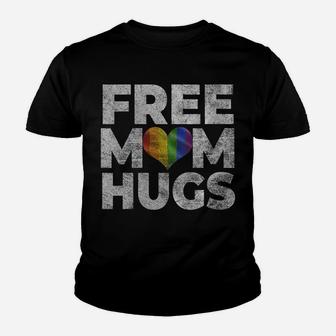 Womens Pride Parade Free Hugs Proud Mom Lgbt Gift Youth T-shirt | Crazezy AU