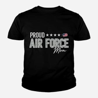Womens Proud Air Force Mom For Mothers Of Airmen And Veterans Youth T-shirt | Crazezy
