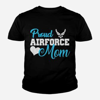 Womens Proud Air Force Mom Heart Military Family Gift Women Youth T-shirt | Crazezy DE